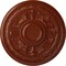Ekena Millwork Tellson Ceiling Medallion (Fits Canopies up to 6 3/4"), Hand-Painted Firebrick, 30 5/8"OD x 2 1/2"P CM30TEFIF - alternate 1